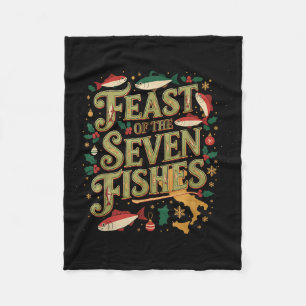 Fest der sieben Fische Festliches italienisches Fe Fleecedecke