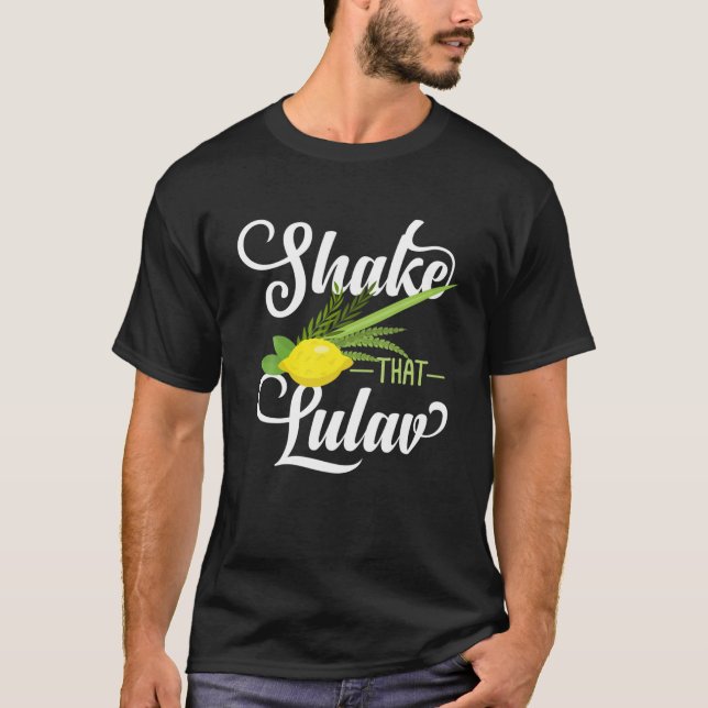 Fest der Tabernacles mit Lulav und Etrog oder Sukk T-Shirt (Vorderseite)