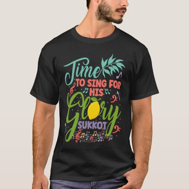 Fest der Tabernacles mit Lulav und Etrog oder Sukk T-Shirt (Vorderseite)