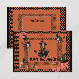 Fest der Zauberer in Halloween Einladung