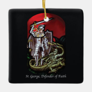 Fest des heiligen Georg, Verteidiger des Glaubens, Keramikornament
