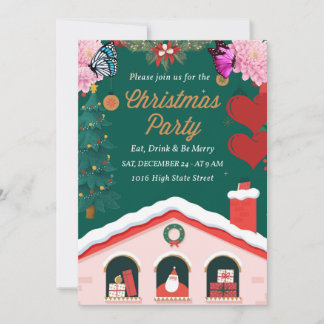 ''Fest & Fantastische Weihnachtseinladungen'' Einladung