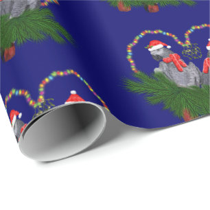 Fest Featherballs Wrapping Paper (Navy) Geschenkpapier