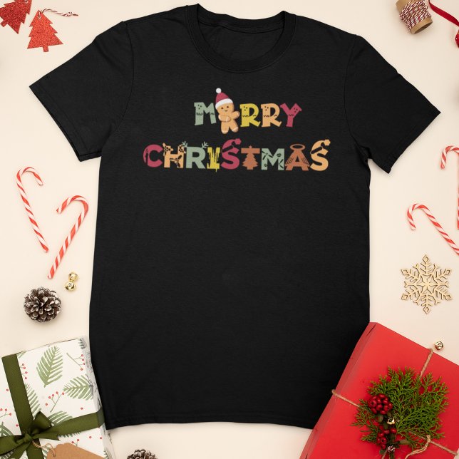Fest Frohe Weihnachtsgingerbrot T-Shirt (Von Creator hochgeladen)