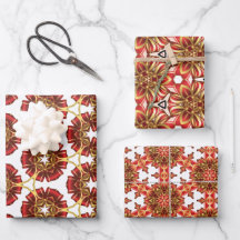 Fest Frolic Christmas Wrapping Paper Set