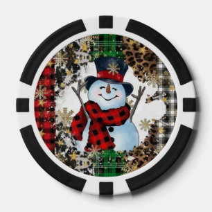 Fest Glück Snowman Poker Chips - Holiday Casino