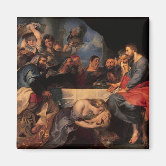 Fest im Haus von Simon dem Pharisee, c.1620 Magnet (Vorne)