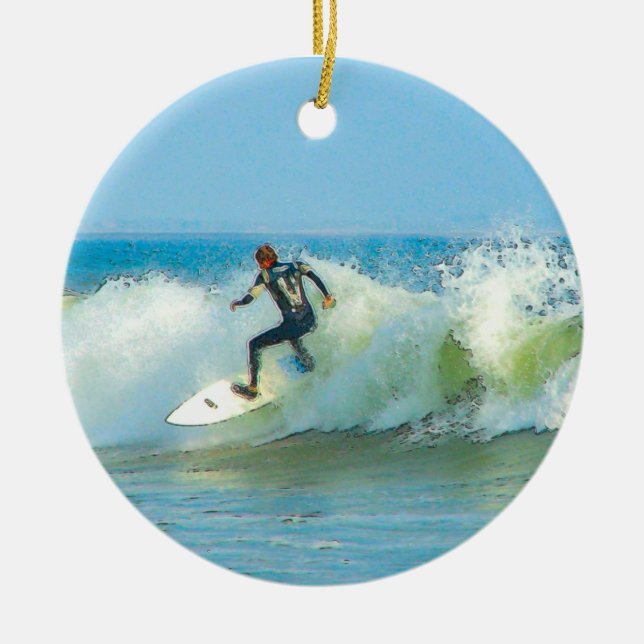 Fest in der Wäsche Keramikornament (Vorne)