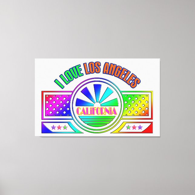 "Fest Los Angeles" Canvas Print Leinwanddruck (Vorderseite)
