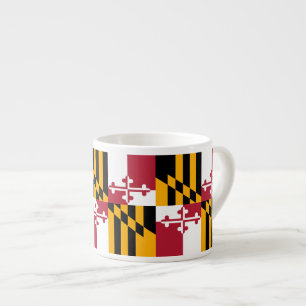 Fest-Maryland-Staatsflagge Espressotasse