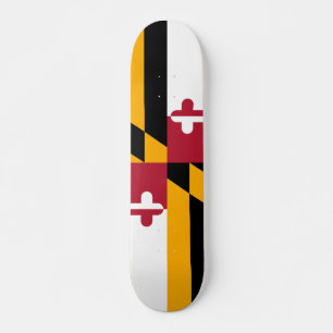 Fest-Maryland-Staatsflagge Skateboard