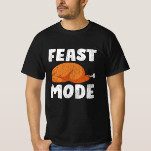 Fest-Modus Fette Huhn-Weihnachten Lustiges Ernteda T-Shirt