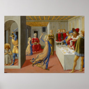 Fest of Herod - Benozzo Gozzoli Kunst, Dichtung un Poster