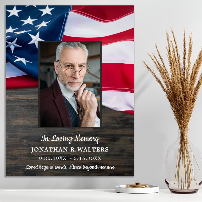 Fest Patriotic Memorial Foto Beerdigung Po Poster (Von Creator hochgeladen)
