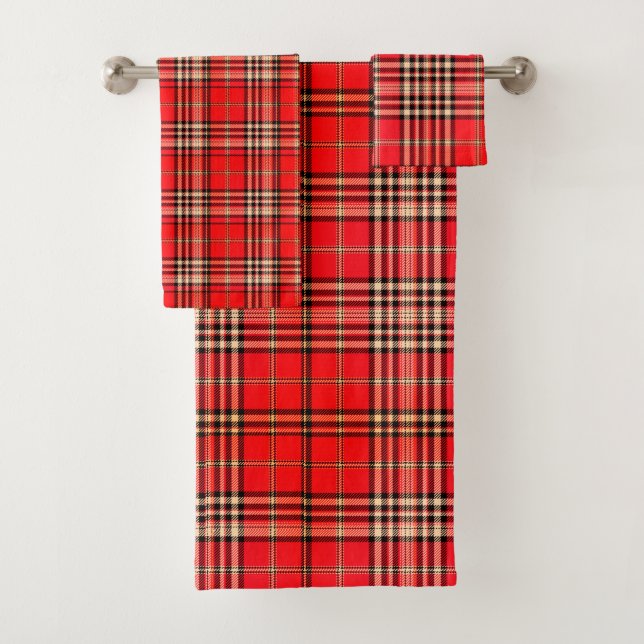 Fest rotes Tartan Set (Insitu)