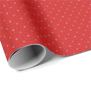 Fest Scarlet Luxus Wrap - Exklusives Design Geschenkpapier