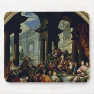 Fest unter einem IonenPortico, c.1720-25 Mousepad