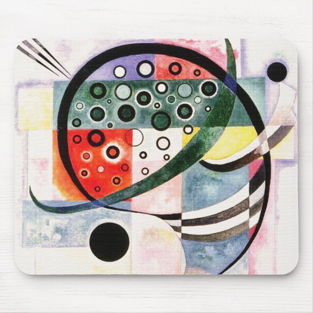 Fest - Vintage Farbabstraktion von Kandinsky Mousepad (Vorne)