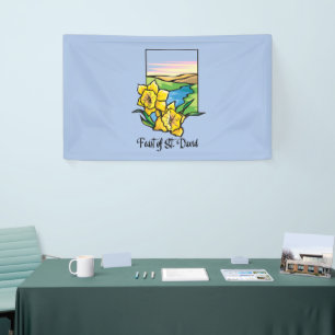 Fest von St. David Daffodils Banner