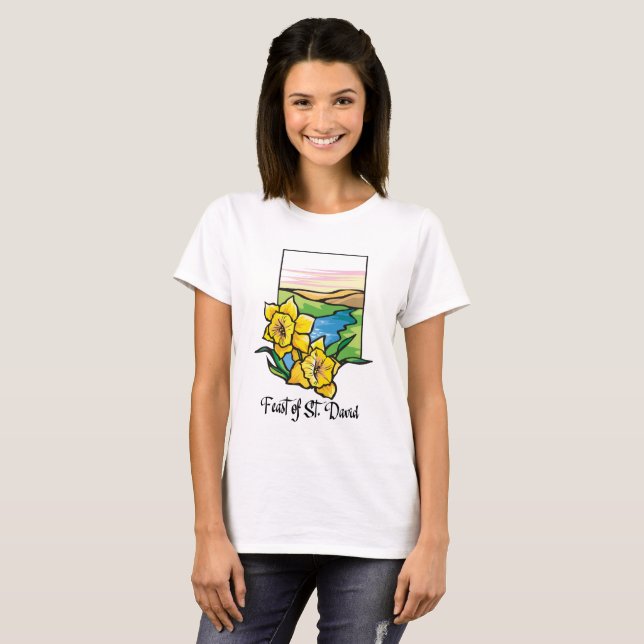 Fest von St. David Daffodils T-Shirt (Vorne ganz)