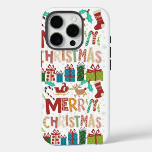 Fest Weihnachten iPhone / iPad Fall 16 Pro Hülle