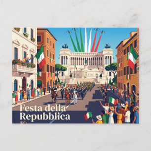 Festa della Repubblica Italien Postkarte