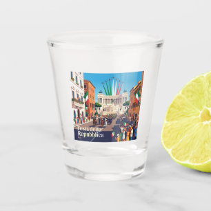 Festa della Repubblica Italien Schnapsglas