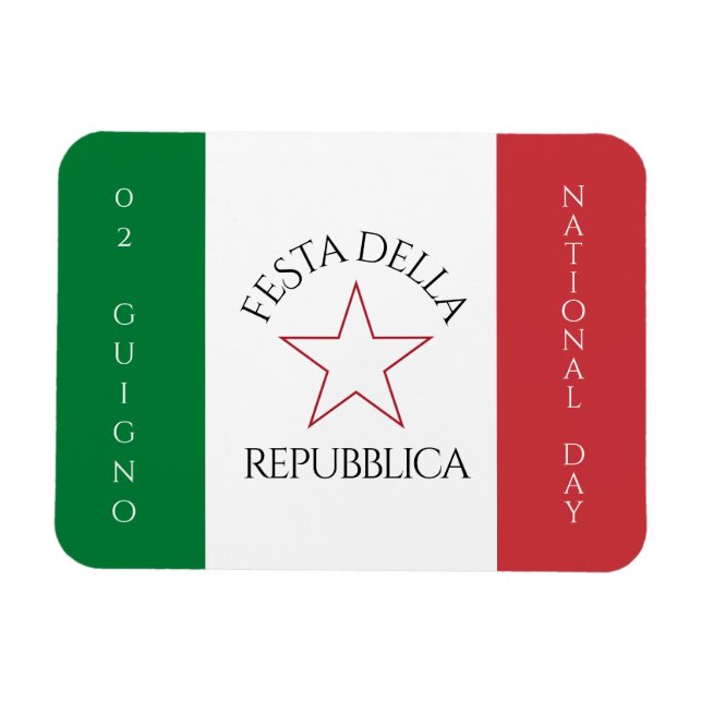 Festa della Repubblica - Nationalfeiertag Italiens Magnet (Horizontal)