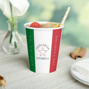 Festa della Repubblica - Nationalfeiertag Italiens Pappbecher