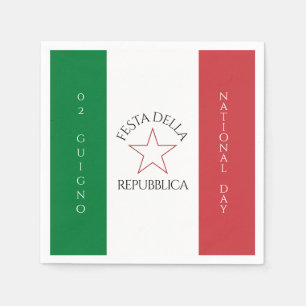 Festa della Repubblica - Nationalfeiertag Italiens Serviette