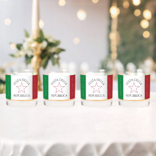 Festa della Repubblica - Nationalfeiertag Italiens Whiskyglas