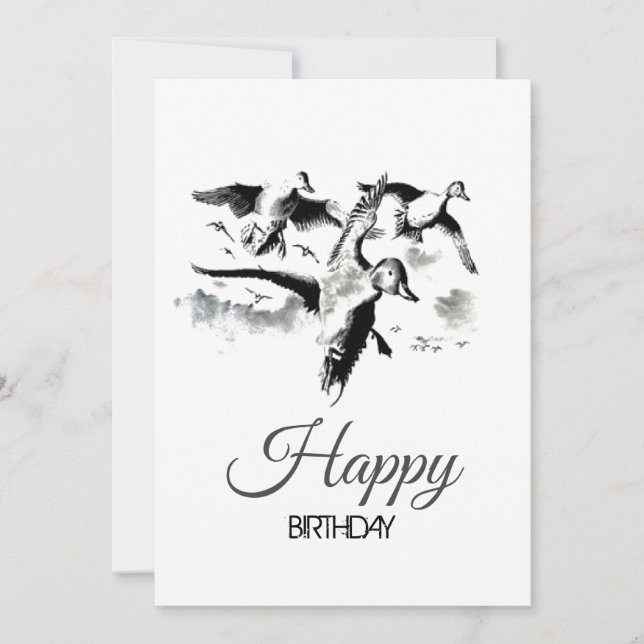 FESTA DI COMPLEANNO del cacciatore d'anatre Einladung (Vorderseite)