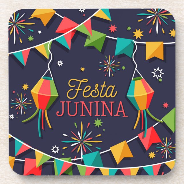 Festa Junina Getränkeuntersetzer (Vorderseite)