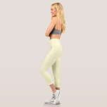 Feste Creme Capri Leggings<br><div class="desc">Schlicht und einfach</div>