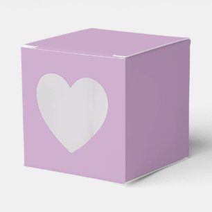 Feste lilafarbene Herzfarbe  Geschenkschachtel
