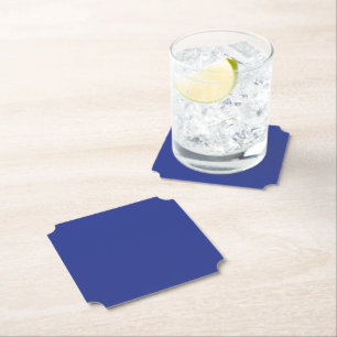 Feste Minimal-Hochzeitseinladung in Tiefblau Untersetzer