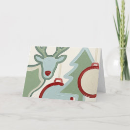 Feste minimalistische Weihnachtskarte Karte