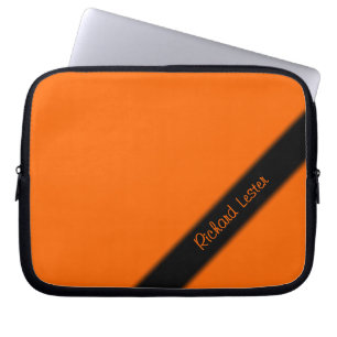 Feste Orange Laptopschutzhülle