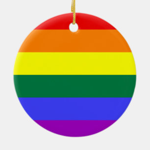 Feste Regenbogen-Kreis-Verzierung Keramikornament