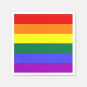Feste Regenbogen-Serviette Serviette