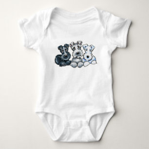 Feste Schnauzers Baby Strampler
