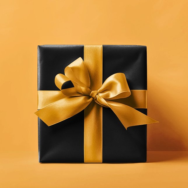 Feste schwarze Farbe Brautparty-Geschenk Geschenkpapier (solid black color gift wrapping paper rolls)