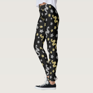Feste Silvester Party Leggings