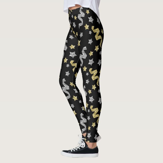 Feste Silvester Party Leggings (Links)