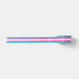 Feste Transgender-Stolz-Flagge Satinband