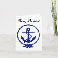 Feste verankerte Nautical Anchor Coastal Artwork