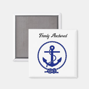 Feste verankerte Nautical Anchor Coastal Artwork Magnet