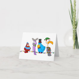 Feste Vögel auf einer Wirt-Karte Karte