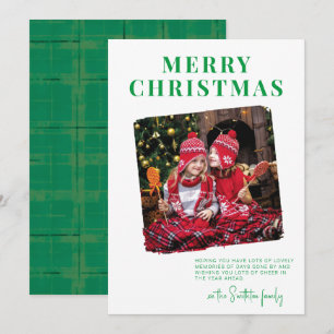 Feste Weihnachtskarte mit unbeschnittenem Rand Feiertagskarte