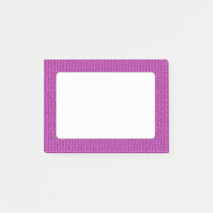 Fester Orchideen-Strick Stockinette Stich Post-it Klebezettel